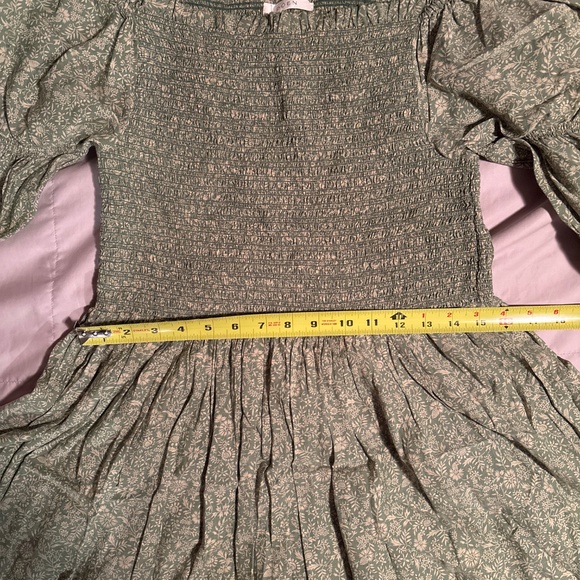 Dôen Colette Dress in Green Garden Bloom Size L - Picture 13 of 16